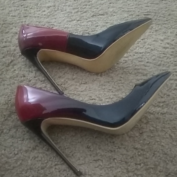 Black and red ombre heels - Picture 4 of 4